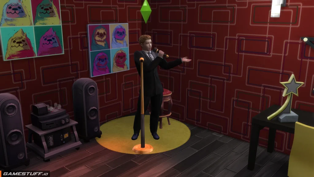 cabang karier comedian the sims 4