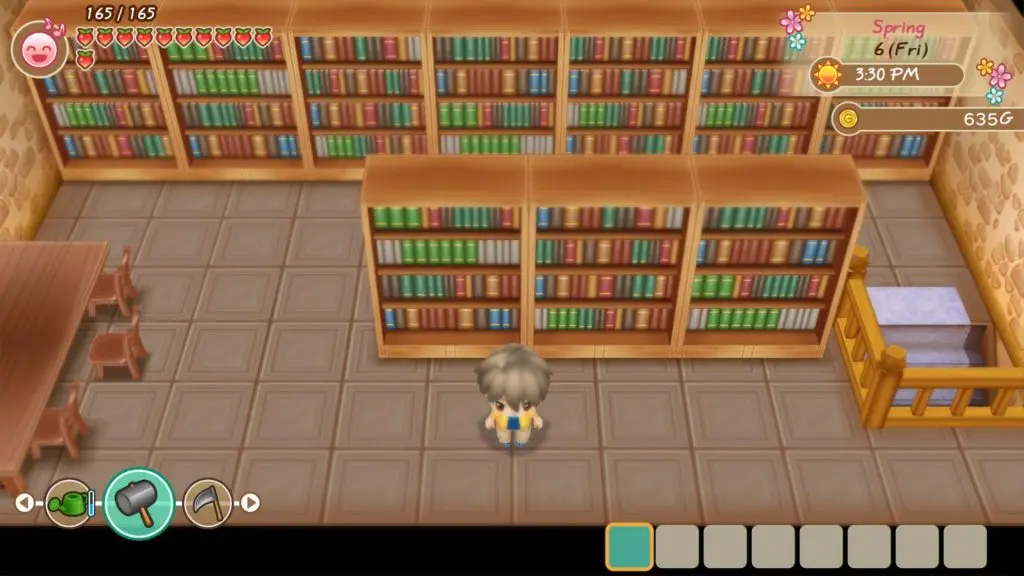 lantai 2 perpustakaan story of seasons: fomt