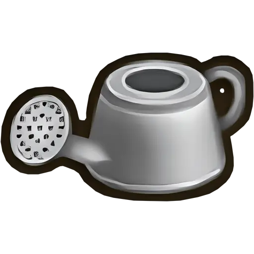 silver watering can sos fomt
