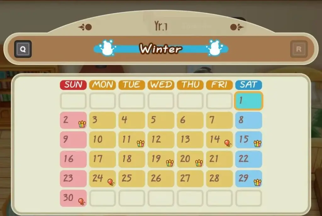 calendar sos fomt