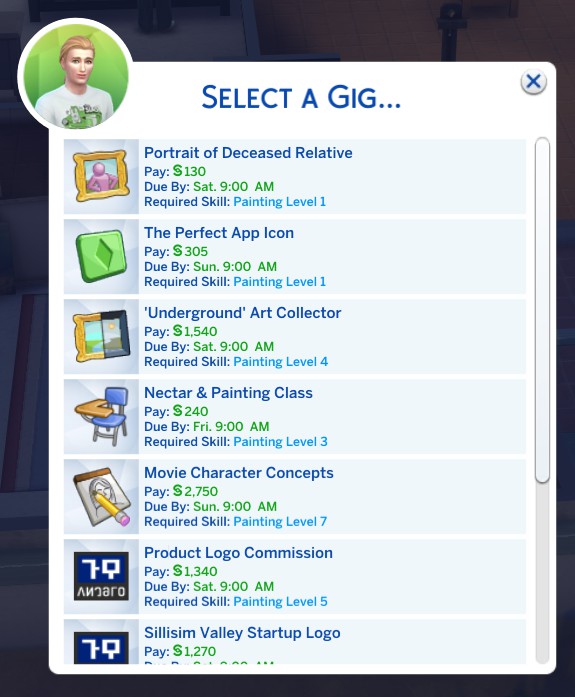 gig freelancer sims 4