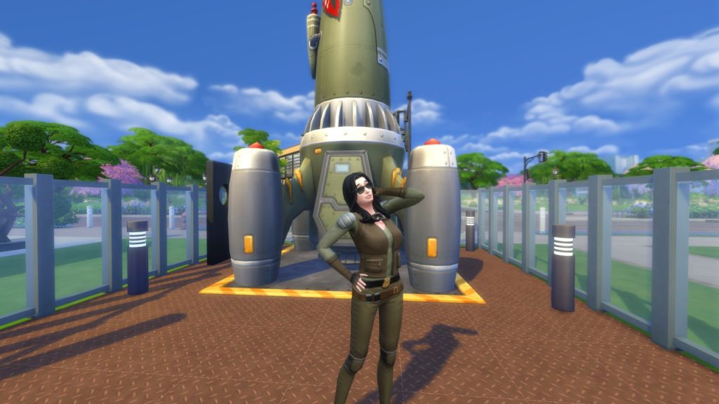 Rocket dan kostum hadiah dari karier Interstellar Smuggler - The Sims 4