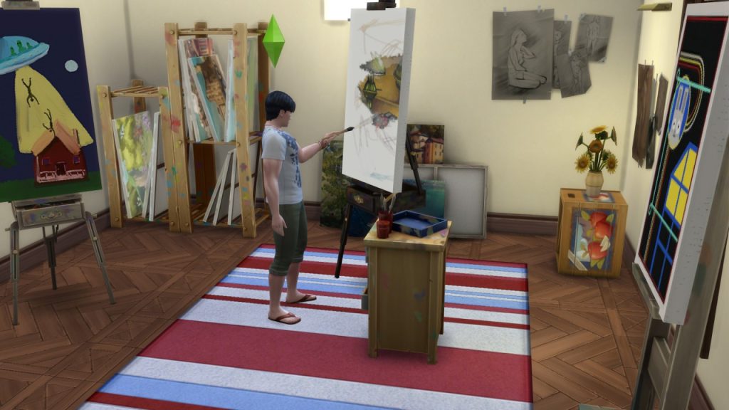 Patron of the Arts room the sims 4
